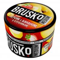 Смесь Brusko Medium - Персик с Бананом и Клубникой (50 грамм) — 